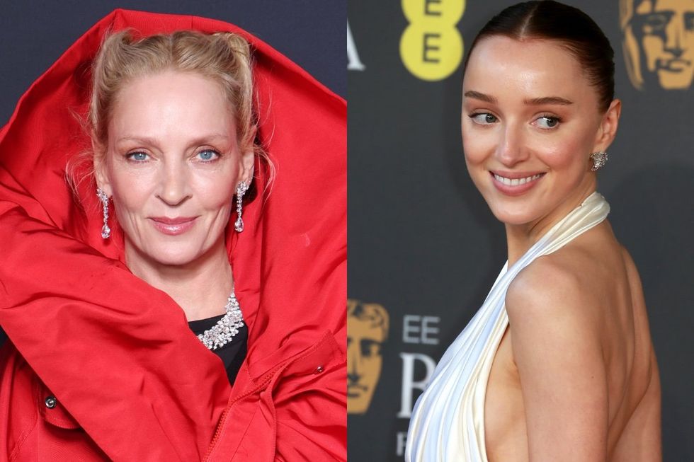 The house keeper uma thurman and Phoebe Dynevor