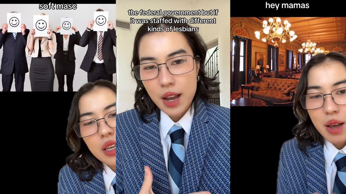 TikTok star Kate Hina Sabatine made a video about the federal government being staffed by different types of lesbians