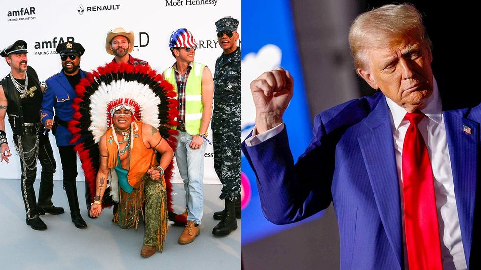 Village People band Donald Trump YMCA dance