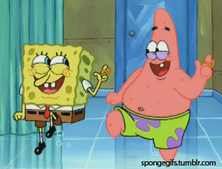 Gif de amigos de Bob Esponja