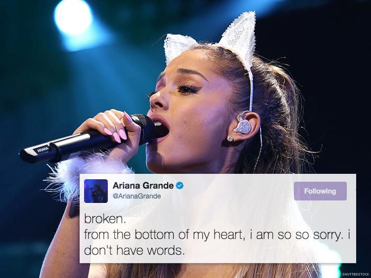 Ariana Grande And Other Celebrities Are Heartbroken After Attack In Manchester