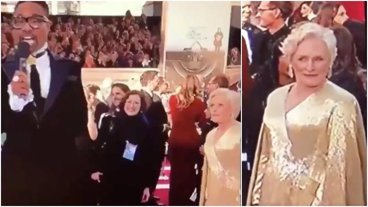 glenn close oscar dress