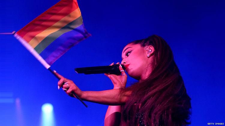 celebrities with the gay pride flag