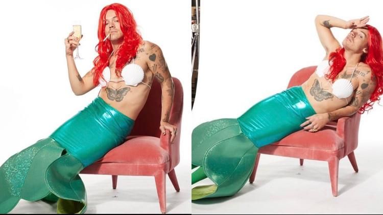 harry styles little mermaid costume