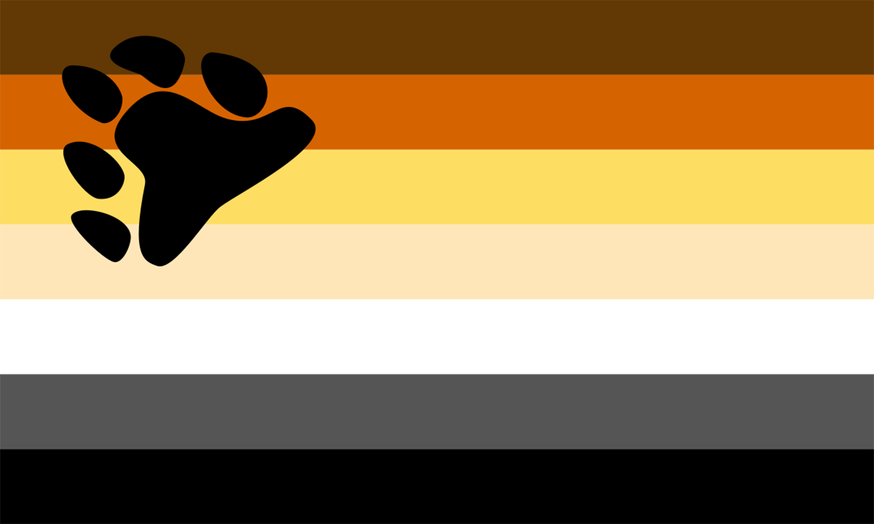 six colors of the gay flag
