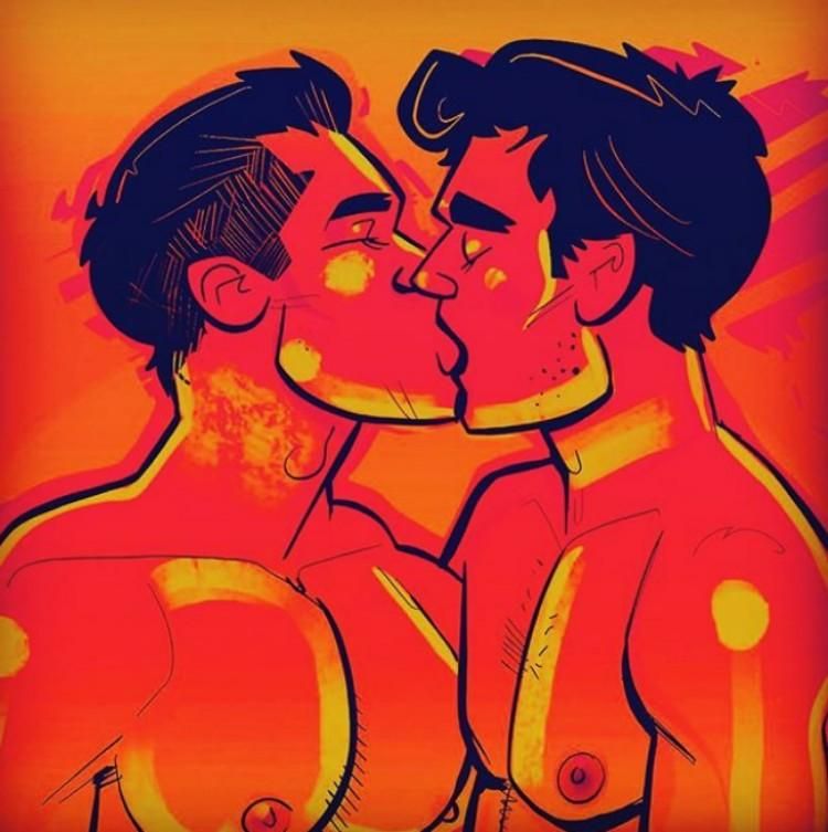 gay sex positions drawing reference